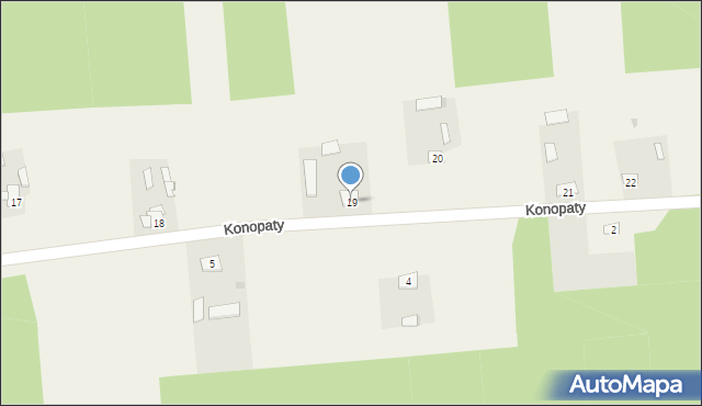 Konopaty, Konopaty, 19, mapa Konopaty