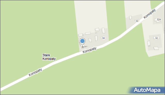 Konopaty, Konopaty, 35, mapa Konopaty