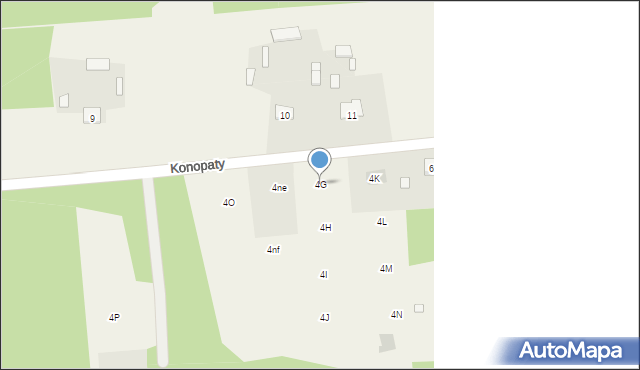 Konopaty, Konopaty, 4G, mapa Konopaty