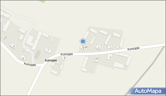 Konopki, Konopki, 4, mapa Konopki