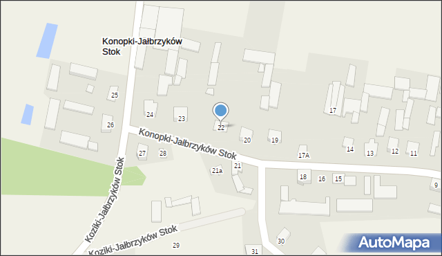 Konopki-Jałbrzyków Stok, Konopki-Jałbrzyków Stok, 22, mapa Konopki-Jałbrzyków Stok