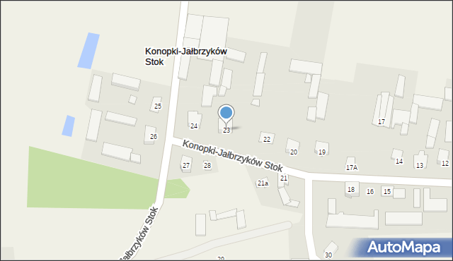 Konopki-Jałbrzyków Stok, Konopki-Jałbrzyków Stok, 23, mapa Konopki-Jałbrzyków Stok