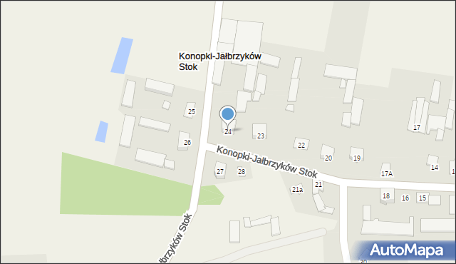 Konopki-Jałbrzyków Stok, Konopki-Jałbrzyków Stok, 24, mapa Konopki-Jałbrzyków Stok