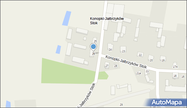 Konopki-Jałbrzyków Stok, Konopki-Jałbrzyków Stok, 26, mapa Konopki-Jałbrzyków Stok