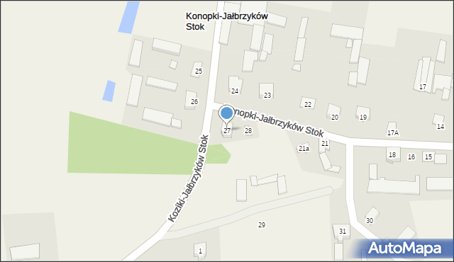 Konopki-Jałbrzyków Stok, Konopki-Jałbrzyków Stok, 27, mapa Konopki-Jałbrzyków Stok