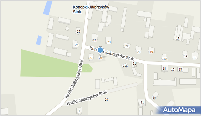 Konopki-Jałbrzyków Stok, Konopki-Jałbrzyków Stok, 28, mapa Konopki-Jałbrzyków Stok
