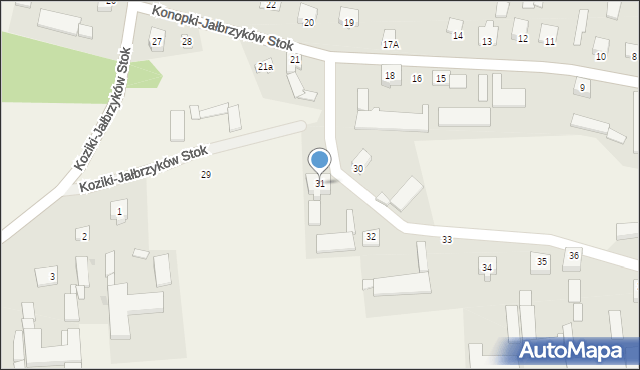 Konopki-Jałbrzyków Stok, Konopki-Jałbrzyków Stok, 31, mapa Konopki-Jałbrzyków Stok