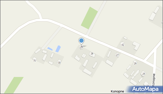 Konopne, Konopne, 29, mapa Konopne