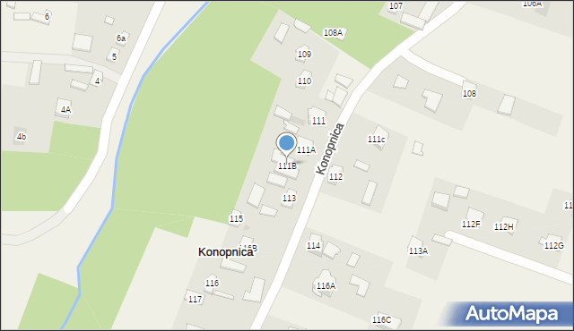 Konopnica, Konopnica, 111B, mapa Konopnica