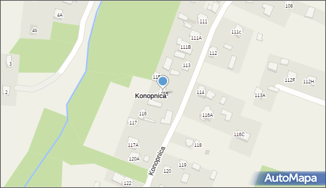 Konopnica, Konopnica, 116B, mapa Konopnica