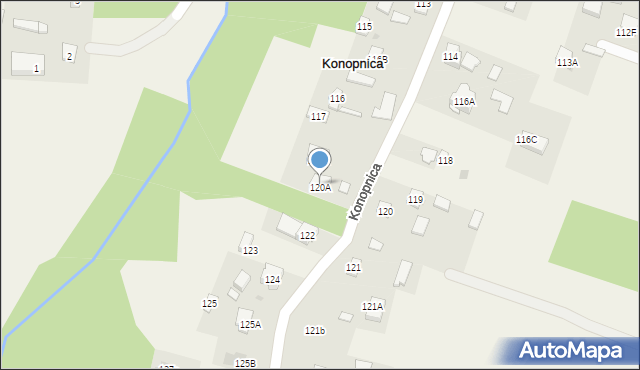 Konopnica, Konopnica, 120A, mapa Konopnica