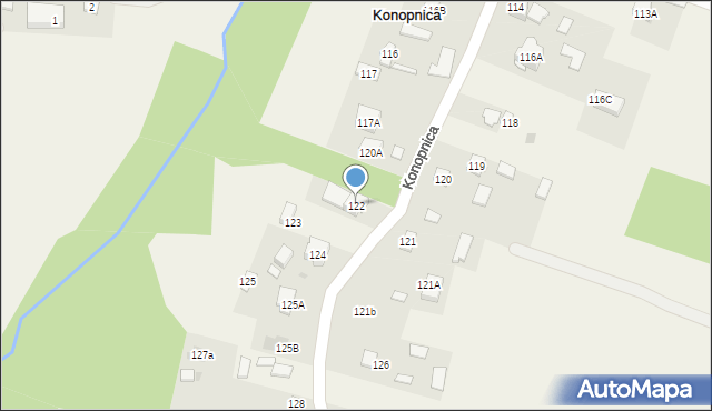 Konopnica, Konopnica, 122, mapa Konopnica