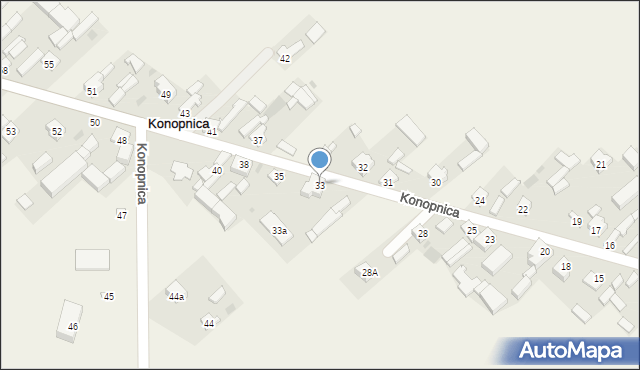 Konopnica, Konopnica, 33, mapa Konopnica