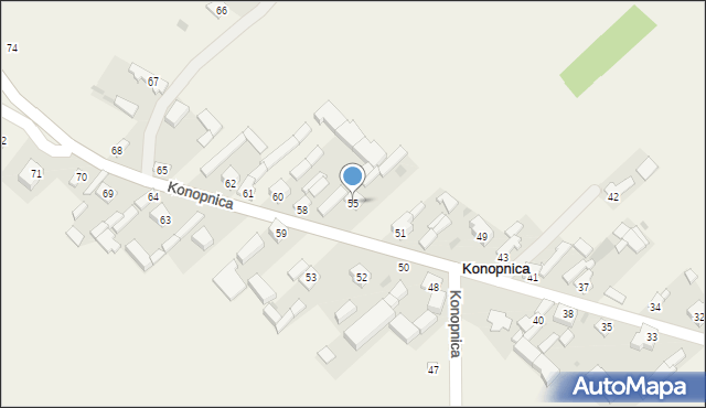 Konopnica, Konopnica, 55, mapa Konopnica