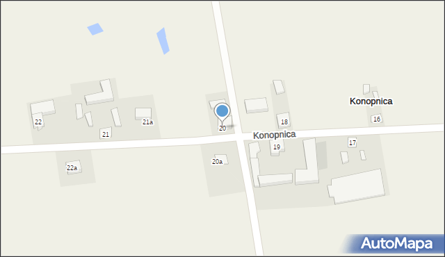 Konopnica, Konopnica, 20, mapa Konopnica