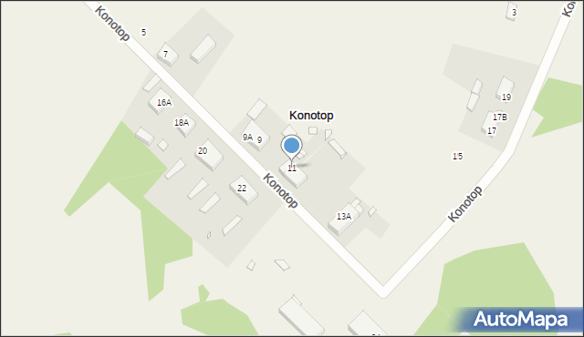 Konotop, Konotop, 11, mapa Konotop