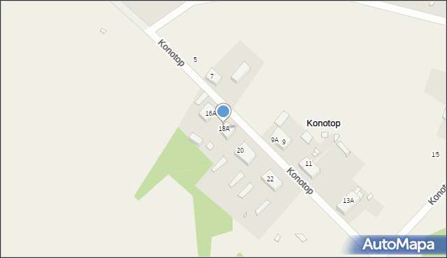 Konotop, Konotop, 18A, mapa Konotop