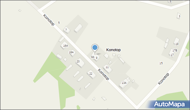 Konotop, Konotop, 9B, mapa Konotop