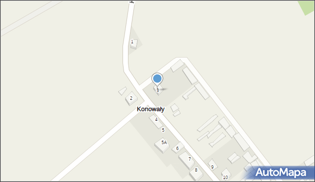 Konowały, Konowały, 3, mapa Konowały