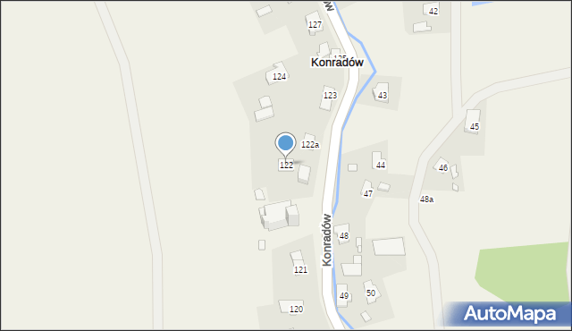 Konradów, Konradów, 122, mapa Konradów