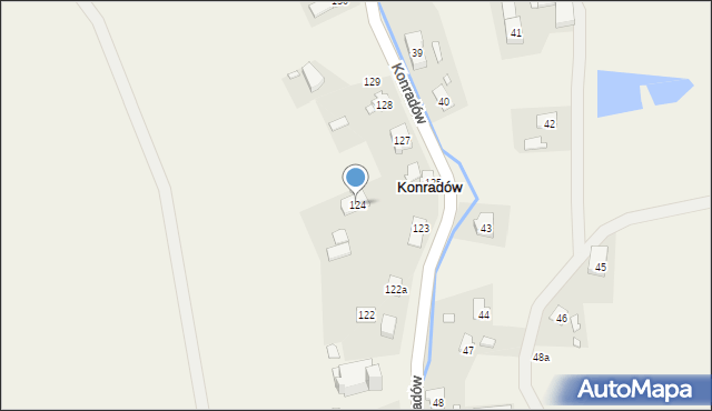 Konradów, Konradów, 124, mapa Konradów