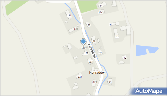 Konradów, Konradów, 129, mapa Konradów