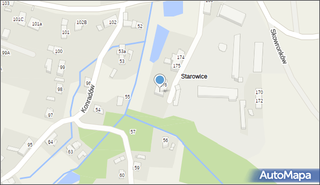 Konradów, Konradów, 177, mapa Konradów