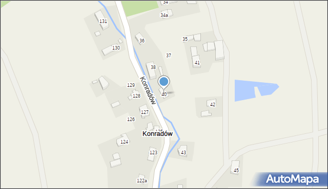 Konradów, Konradów, 40, mapa Konradów