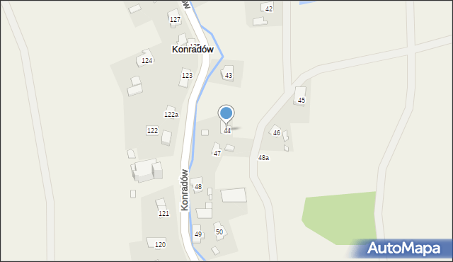 Konradów, Konradów, 44, mapa Konradów