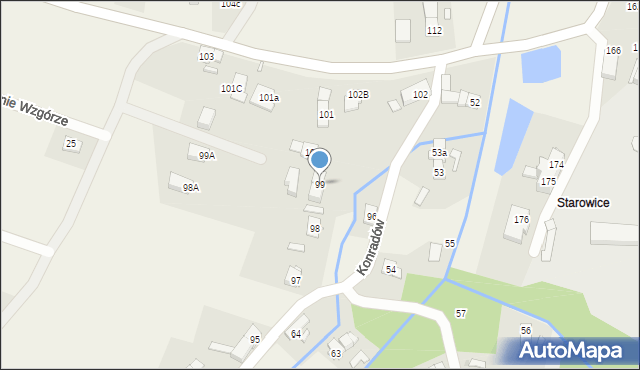 Konradów, Konradów, 99, mapa Konradów