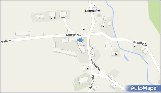 Konradów, Konradów, 24, mapa Konradów