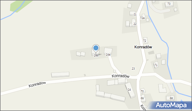 Konradów, Konradów, 24b, mapa Konradów