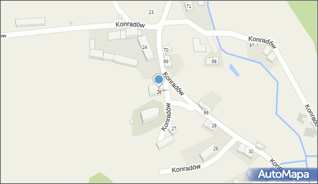 Konradów, Konradów, 26, mapa Konradów