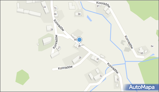 Konradów, Konradów, 28, mapa Konradów