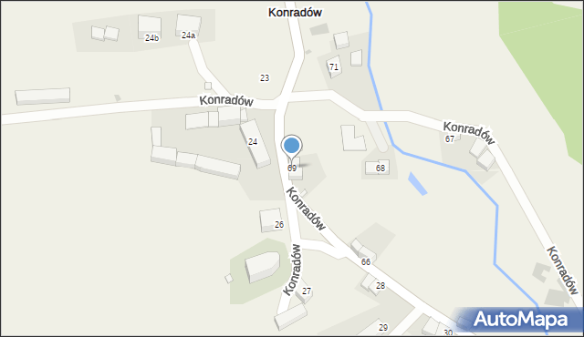 Konradów, Konradów, 69, mapa Konradów