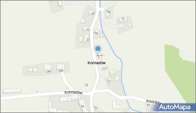 Konradów, Konradów, 72, mapa Konradów