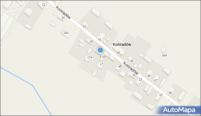 Konradów, Konradów, 17a, mapa Konradów