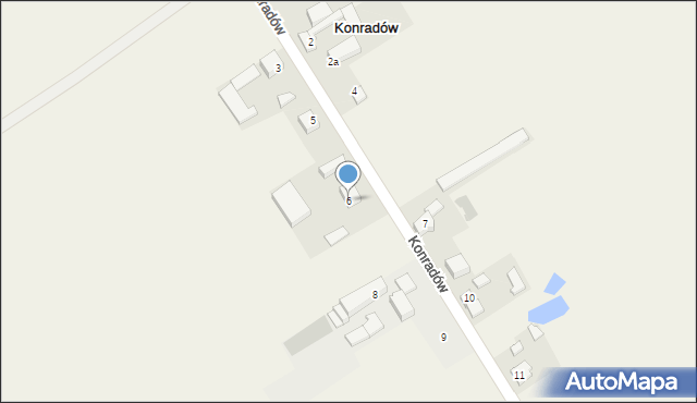 Konradów, Konradów, 6, mapa Konradów