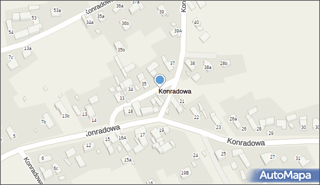 Konradowa, Konradowa, 20, mapa Konradowa