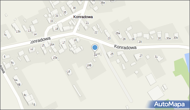 Konradowa, Konradowa, 24, mapa Konradowa