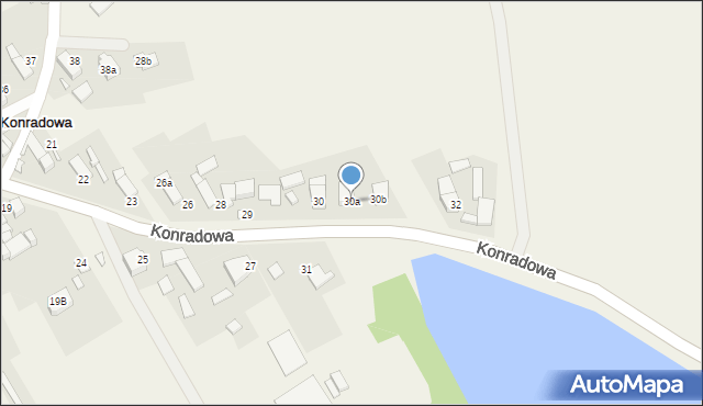 Konradowa, Konradowa, 30a, mapa Konradowa