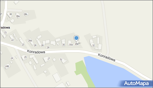 Konradowa, Konradowa, 30b, mapa Konradowa