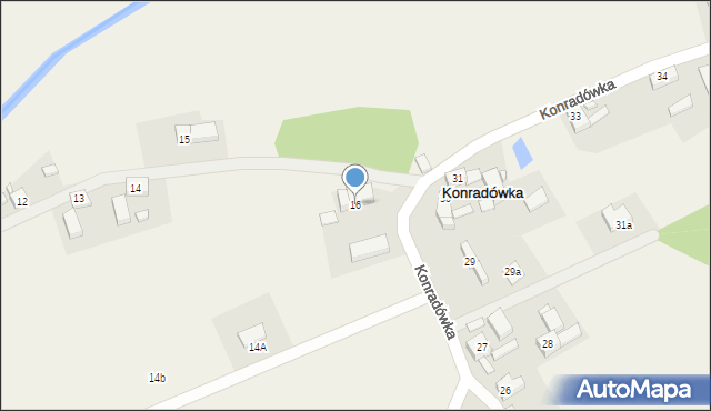 Konradówka, Konradówka, 16, mapa Konradówka