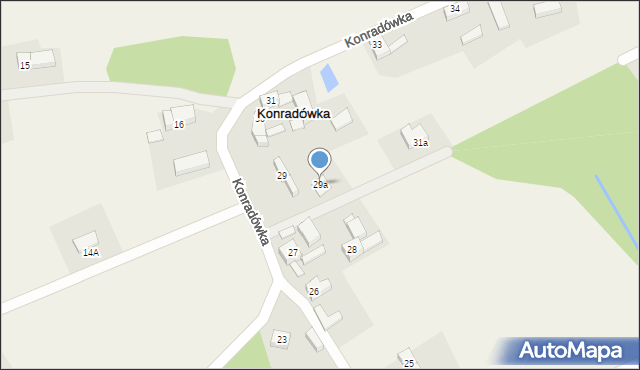 Konradówka, Konradówka, 29a, mapa Konradówka