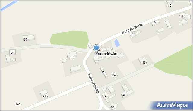 Konradówka, Konradówka, 30, mapa Konradówka