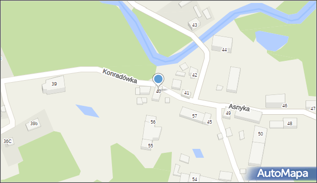 Konradówka, Konradówka, 40, mapa Konradówka