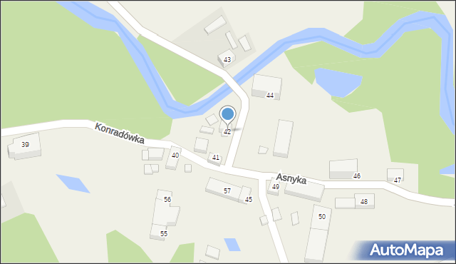 Konradówka, Konradówka, 42, mapa Konradówka