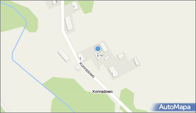 Konradowo, Konradowo, 5, mapa Konradowo