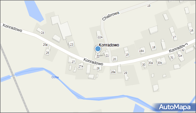 Konradowo, Konradowo, 22, mapa Konradowo