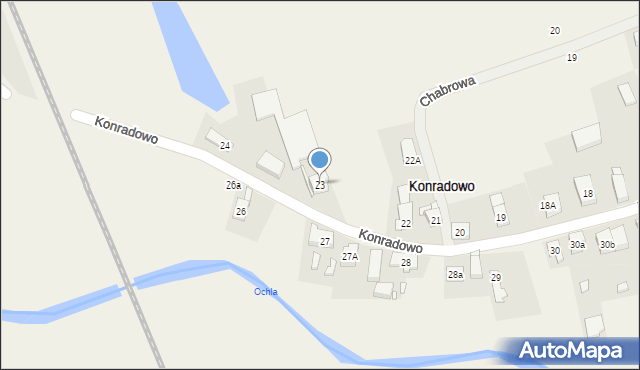 Konradowo, Konradowo, 23, mapa Konradowo